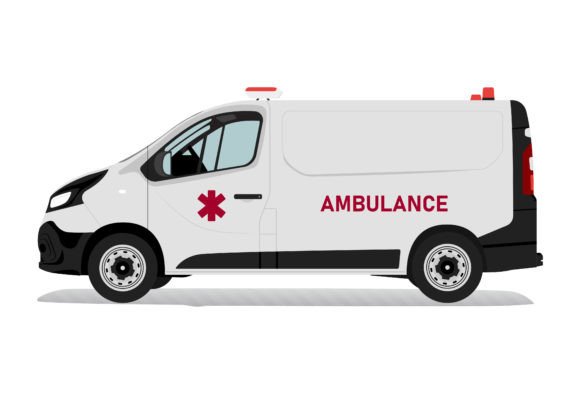 Ambulance Car Illustration: Premium Graphics for Editors