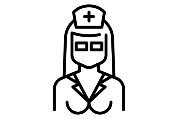 Female Medical Staff Avatar: Graphics and Illustrations