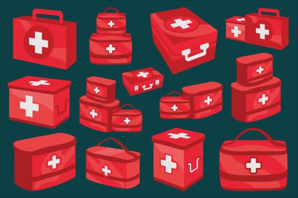 First Aid Bag Graphics: Essential Illustrations for Design