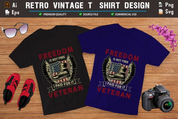 Freedom is Not Free: Patriotic Graphics for T-Shirt Designs