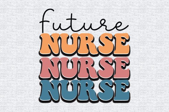 Future Nurse Retro: Graphics for Print Templates