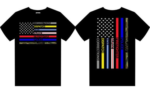 Hero Flag Graphics for T-Shirt Designs and Crafts