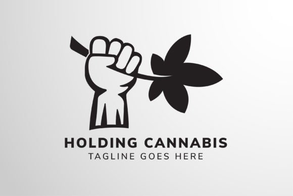Holding Cannabis Leaf Logo: A Designer's Review