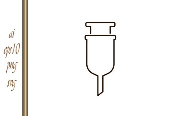 Medical Syringe Icon Sketch: Graphics & Illustrations
