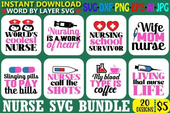Nurse SVG Bundle Vol. 6: Essential Bundles for Crafters