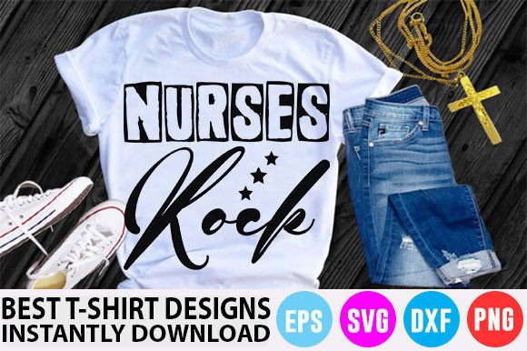 Nurse T-Shirt Design: Fresh Graphics for T-Shirt Designs