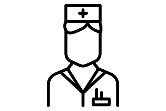 Paramedic Line Icon: Graphics & Illustrations