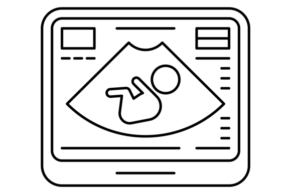 Pregnancy Sonogram Line Icon: A Designer's Review