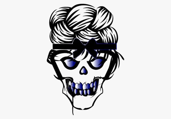 Skull Mom Tattoo: Graphics for Bold T-Shirt Designs