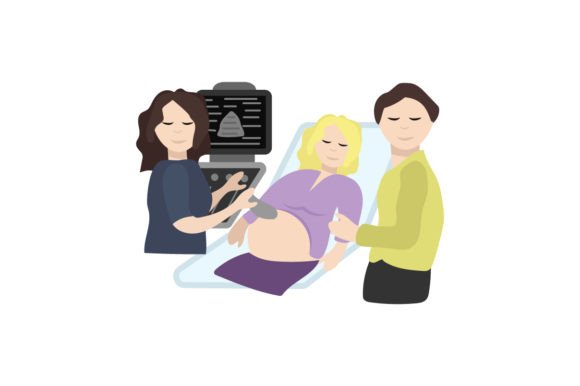 Ultrasound Tech Cartoon for Medical Crafts